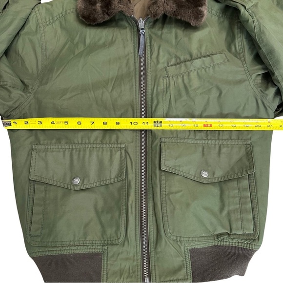 Spiewak Primaloft Reversible Bomber Jacket Removable Faux Fur Collar Medium READ - Picture 11 of 13